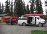 Canoe shuttle Yukon